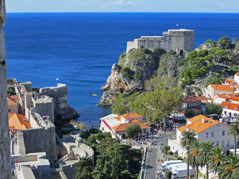 Fort Lovrijenac in Dubrovnik Croatia