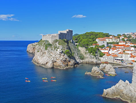 Paddling in Dubrovnik