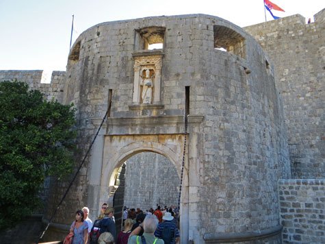 Pile Gate in Dubrovnik Croatia